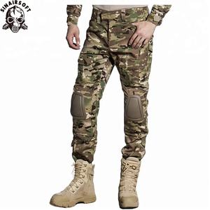 Pantalon tactique camouflage Molle avec genouillères pour la chasse et le combat, vert BDU, grandes tailles, vente en gros - Product Image 2