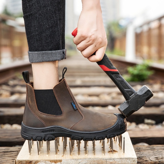 Professional S3 Anti-Static Soft Waterproof Work Boot Steel Toe Modern Style Factory Direct Sale Professional Work Safety Boots