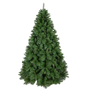 Gran oferta, árboles de Navidad verdes flocados, árbol de Navidad de aguja dura de Pvc verde de lujo de 7 pies, tamaño personalizado, árbol de Navidad de Color - Product Image 1