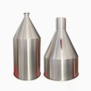 사용자 정의 금속 깔때기 브러시 마감 스테인레스 스틸 금속 콘 호퍼 - Product Image 3