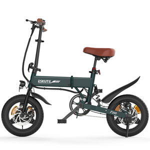 ESKUTE F200 Mini Vélo électrique pliable à batterie au lithium 36V 250W 9AH Pneus 14*2.1 pouces Vitesse maximale 25-35 km/h Autonomie 26KM Charge 120 kg - Product Image 4