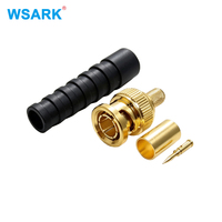 WSARK 12G-SDI BNC avec RG59, connecteurs entièrement plaqués or et gaine de protection pour câble coaxial RG59