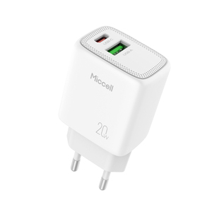 Chargeurs de téléphone Miccell en gros PD 20W USB-A Type C à charge rapide et faible génération de chaleur, adaptateur pour téléphones mobiles <span class=keywords><strong>iPhone</strong></span> 17, 16 - Product Image 2