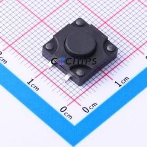K2-1841SP-C4SW-02 Tactile Switch SMD-4P,12x12mm Switch 2.5N Vertical Mount 12mm 12mm - Product Image 1