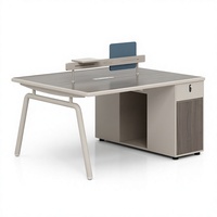 Poste de travail de bureau individuel avec cloison, bureau informatique moderne pour employés, ensemble de mobilier de direction de luxe, vente en gros