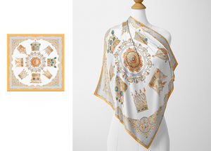 2025 Neu 100% reine Seide 90cm Seide Plain Crepe Satin Square Scratches Großhandels waage Anpassung 14mm <span class=keywords><strong>Digital</strong></span> Inkjet Printing - Product Image 2