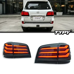 ไฟท้าย LED แบบดัดแปลงสำหรับ Lexus LX570 ปี 2007-2015 พร้อมไฟ DRL แบบไดนามิกและไฟเลี้ยวแบบไหลตามลำดับ - Product Image 1