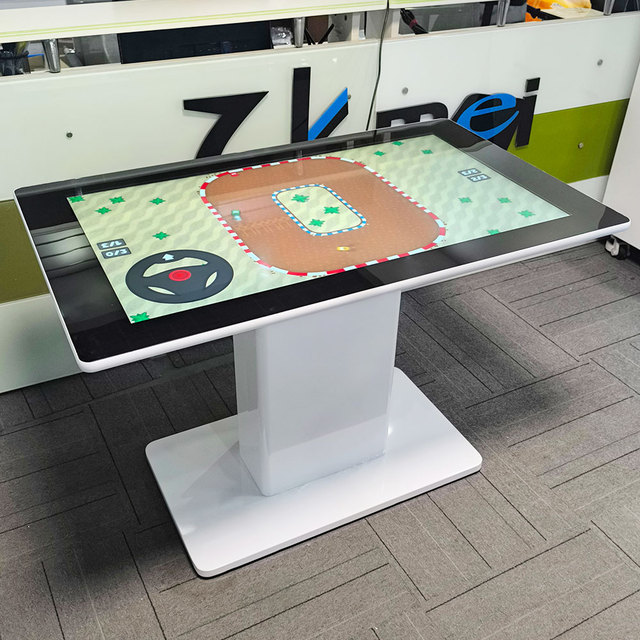 OEM Interactive Touch Screen Desk Android OS Logo Printing Multi User Gaming Smart Touch Table