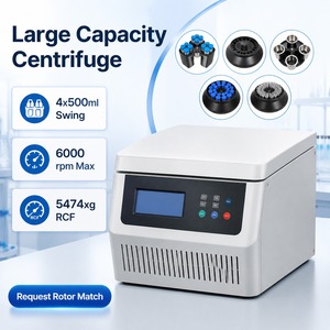 Centrífuga Refrigerada para Banco de Sangre, Directo de Fábrica, 4x500ml, 6000rpm, 5474xg, Rotor Angular para Análisis de Orina, 48 Tubos, Veterinaria - Product Image 2