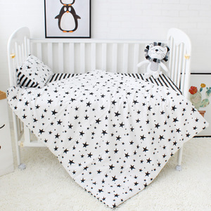 crèche garçon fille sommeil couverture de <span class=keywords><strong>drap</strong></span> de lit 3 pièces ensemble coton tissu avec fermeture à glissière pour literie bébé - Product Image 4