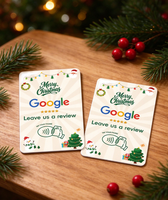 Individuell Bedruckte NFC Google-Bewertungskarte mit Tap-to-Review-Funktion für Cafés, Restaurants und Geschäftsmarketing