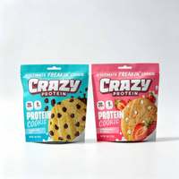 Sachets Doypack en plastique PE imprimés avec logo personnalisé, emballage alimentaire de qualité pour biscuits, sucre, croustilles et chewing-gum