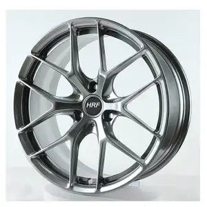 Cheap Matte/Hyper Silver Jante Alloy Car Rims Factory Price Manufacturer Work 5x114.3 17 18 19 Inch Wheels 5x112 Cb 57.1