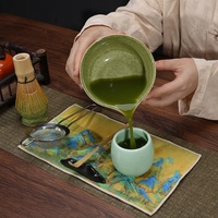 Bol à matcha en céramique, ensemble de préparation du matcha de style japonais, fouet en bambou à 100 brins, cérémonie du thé de la dynastie Song