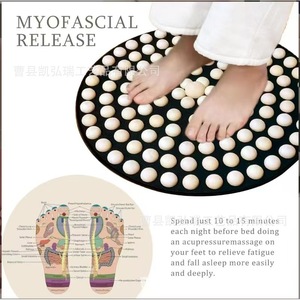 Tapis d'acupression en bois pour le jogging, massage des pieds, masseur de points d'acupression pour la thérapie des pieds et le fitness. - Product Image 4
