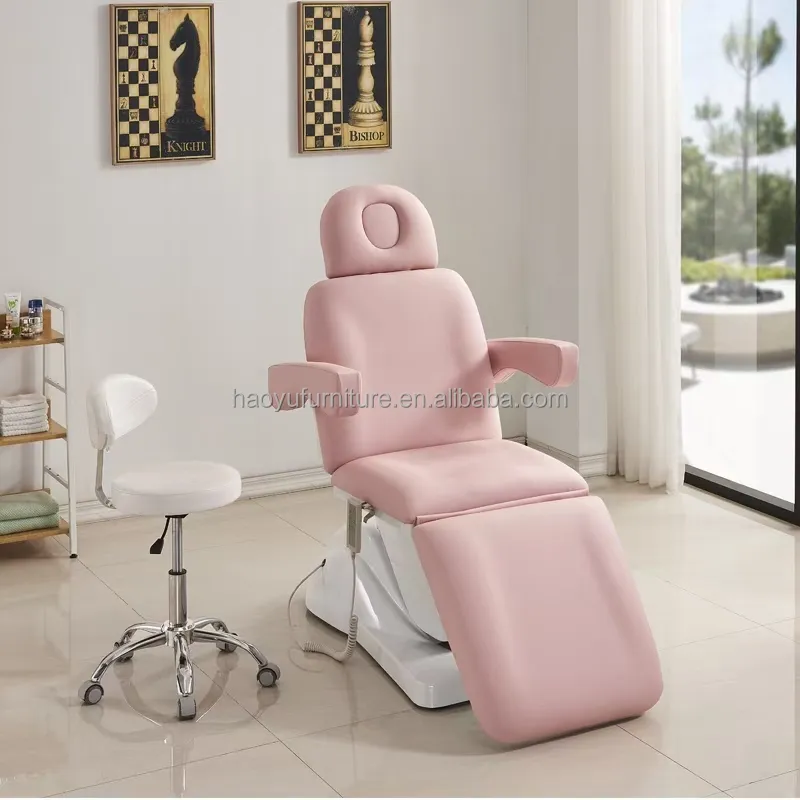 Rosa electric spa beauty treatment chair bed beauty equipment lettino per sedia facciale