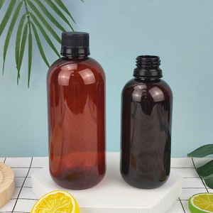 250400mlPET琥珀色容器咳止めシロップボトル薬液体薬用液体経口プラスチックボトル - Product Image 3