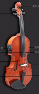 Violon électrique en bois massif de haute qualité, violon acoustique EQ populaire, vente en gros, à bas <span class=keywords><strong>prix</strong></span> et de haute qualité, fabriqué en chine - Product Image 6
