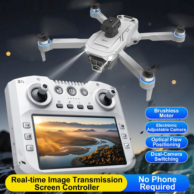 LF679 Hot Selling Foldable Body HD Dual Cameras Aerial Photography with 4.5inch Screen Remote APP Control Professional RC Drone
