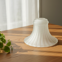 Abat-jour en forme de trompette soufflé à la main, style méditerranéen, pour la décoration intérieure de salle de bain, inspiré des régions côtières chinoises, vente chaude en usine