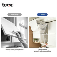 Mécanisme de levage de porte de placard électrique TOCO à fermeture douce motorisée pour armoire de cuisine