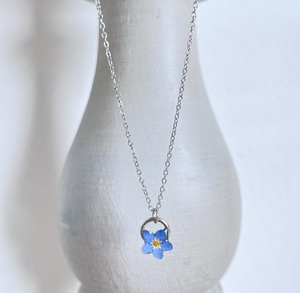 Collana con ciondolo a forma di fiore a secco collana con ciondolo a forma di fiore regalo di anniversario per <span class=keywords><strong>lei</strong></span> - Product Image 2