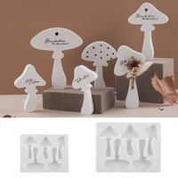 Moule en silicone pour bougie décorative en forme de champignon Early Riser, pour résine, plâtre, ciment, miroir irrégulier, bricolage, décoration de la maison, artisanat