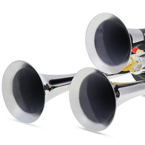 Bocina de aire de 12V y 24V para coche, claxon eléctrico de 3 trompetas con sonido fuerte, claxon de presión de aire para camión marino - Product Image 6