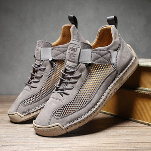 Baskets bicolores blanches pour femme Printemps 2026 en cuir véritable confortables respirantes décontractées style Forrest Gump - Product Image 3