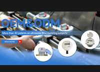 Medidor de Agua Ultrasónico RS485 Modbus BACnet DN50-DN600, Aprobado por OIML R49, Personalizable OEM, IP68