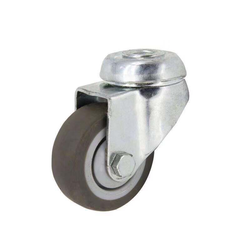 Caster Wheels 2 Inch Black Bolt Hole Manufacturer of Industrial Caster Wheel Silent Sliding Type