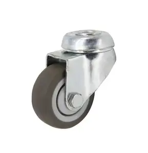 Lenkrollen 2 Zoll Schwarz mit Bolzenloch Hersteller von Industriellen Lenkrollen Geräuscharmer Gleittyp - Product Image 4