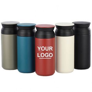 Custom Logo Straight Tumbler Cups With Lid Handle Team Gift Stainless Coffee <b>Mug</b> Insulated Vacuum Flask Travel Outdoor Portable - Product Image 3