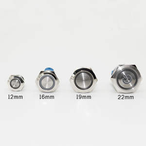 <span class=keywords><strong>PC</strong></span> DIY Interruptor de encendido Botón de encendido de reinicio de metal (12/16/19/22mm) con cable de placa base de 60cm para <span class=keywords><strong>mods</strong></span> de carcasa de computadora y construcciones de Arcade - Product Image 2