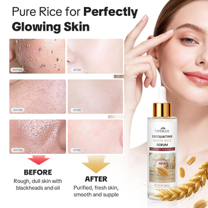 Etiqueta privada Facial Peel Shot Glow Removedor de células muertas de la piel Suero exfoliante con ácido para pelar arroz blanco para todo tipo de piel - Product Image 3