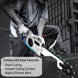 DANUO  Scies à béton électriques avec chaîne diamantée Scie à chaîne diamantée pour béton armé Brique Pierre Coupe de chaîne - Product Image 4
