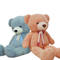 En gros, Ours en peluche géant assis, personnalisé, extra large et doux, avec nœud
