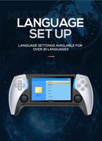 Consola de Juegos Portátil Project X 2026, Pantalla IPS HD de 4.3 Pulgadas, Joystick 3D, Multijugador con Cable, Enchufe para MD, UE y EE. UU., CE