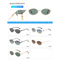 Lunettes de soleil polarisées UV400 en métal étroites, anti-éblouissement, monture antirouille pour la pêche, la navigation de plaisance et les activités de plein air (hommes et femmes) - Offre Spéciale