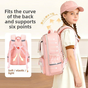 2026 New Style 1st-3rd-6th Grade Boys' Girls' Oxford <b>Backpack</b> Contrasting Colors Western-style Elementary <b>School</b> Students' - Product Image 5