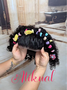 Parrucche <span class=keywords><strong>per</strong></span> bambini 4*4 parrucche con chiusura in pizzo <span class=keywords><strong>per</strong></span> bambini indiani capelli umani in pizzo e ricci senza colla anteriore <span class=keywords><strong>parrucca</strong></span> <span class=keywords><strong>per</strong></span> giovane donna - Product Image 3