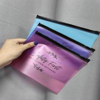 Kantong Plastik PVC Perhiasan Dengan Ritsleting Geser, Kantong Plastik Zipper Buram Dengan Logo Anda - Beli Zip Lock