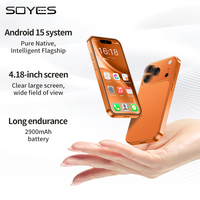 Nuevo Smartphone Xs19pro Versión Superior, Tamaño de Tarjeta, 4.18 Pulgadas, 6G+128G, Android 15.0, Octa Core, 20MP, 4G Global