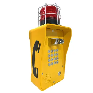 هاتف صناعي مضاد للماء IP نقطة الاتصال شديد التحمل هواتف الطوارئ وآلية التعرف على السباحة والمعادن والمواد الكيميائية والسكك الحديد