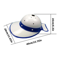 Casque de sécurité pour caddie de golf Efunist en plastique technique, grand bord, anti-collision, protection UV, léger et réglable