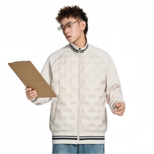 Chaqueta de Plumón Casual para <span class=keywords><strong>Hombre</strong></span>, Estilo <span class=keywords><strong>Bomber</strong></span>, para Invierno, con Forro Térmico, Gruesa, Cálida, Resistente al Viento y al Agua - Product Image 5
