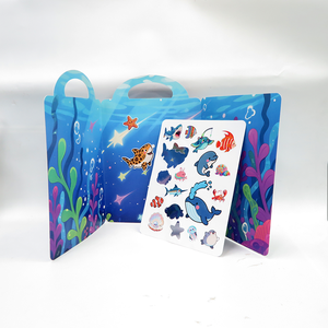 Libro de Pegatinas de Silicona Reutilizables Autoadhesivas para Manualidades, Personalizables con Animales Marinos y Gelatina para Niños - Product Image 6