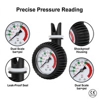 Manomètre de pression gonflable de précision 0-5 PSI avec cadran à zone de sécurité codée par couleur, empêche les dommages causés par l'excès de gonflage pour le kayak et le surf