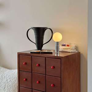 Healing Home Table Lamp E27 <b>LED</b> <b>Night</b> <b>Light</b> Geometric Solid Design Bedside Bedroom Use - Product Image 3
