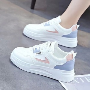 Korean-style leather slip-on shoes in 2026 autumn new style, breathable thick-soled Korean-style sneakers - Product Image 1